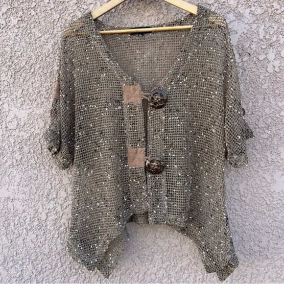 KAKTUS Crochet‎ Cardigan Large - Picture 1 of 11